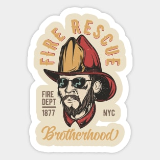 Fire Rescue Brotherhood Sticker